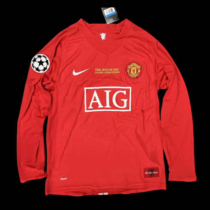 Cristiano Ronaldo Official UEFA Champions League Back Signed and Framed Manchester United 2021-22 Home Shirt