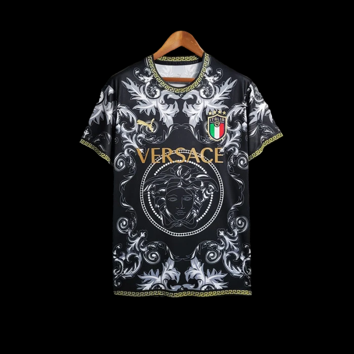 Italy X Versace Jersey 2023 Black Edition