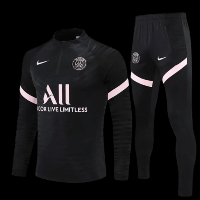 PSG Black & Pink 1/4 Zip tracksuit
