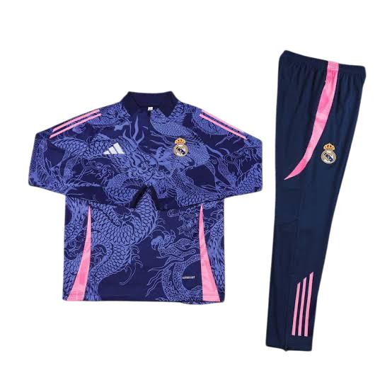 Real Madrid 24-25 purple dragon version training suit kid size